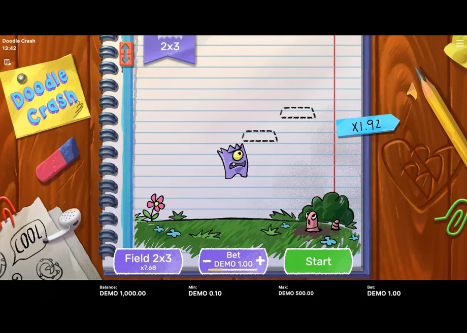 Doodle Crash gameplay screenshot