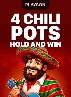4 Chili Pots: Hold and Win, slot by Playson